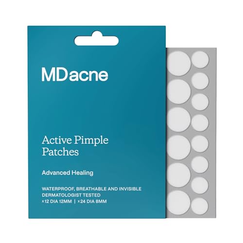 MDacne Hydrocolloid Pimple Patches for Acne, 36 Patches