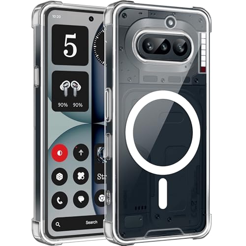 Image of A rtistque Clear Back Cover Case for Nothing Phone 4a 5G | Compatible with Mag-Safe | Premium Cover | Shockproof TPU Bumper | Slim Protective Design | Nothing Phone 4a Back Cover - Transparent