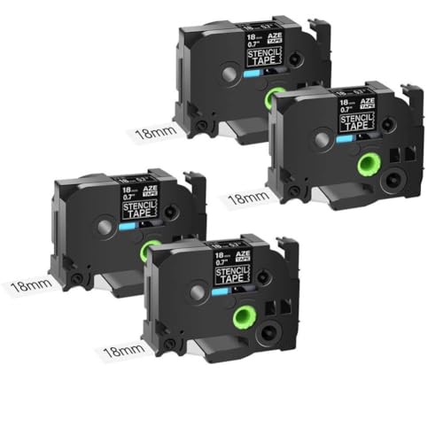 �X�e���V���e�[�v 5 �܂��� 10 �p�b�N �񃉃~�l�[�g�����x�� 18mm 24mm 36mm Ste-141 Ste-151 Ste-161 PT330 PT1600 �ƌ݊�������(4PK 18mm Ste-141)