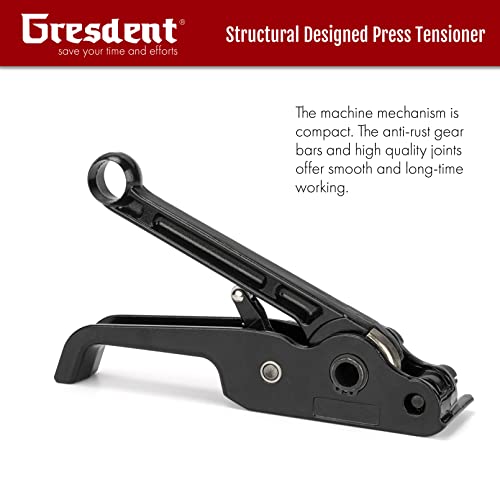 Image of Polyester Strapping Silent Tensioner and Cutter Manual Strapping Tools Windlass for 1 /2 inch - 3 /4 inch Width Polyester Polypropylene Strapping(Black)