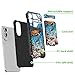 JANENFNA Phone Case for Galaxy S25 Edge,Black Shock-Absorbing TPU with Card Holder Detachable Kickstand Shockproof Protective Case for Samsung Galaxy S33 Edge,Turtle & Shells