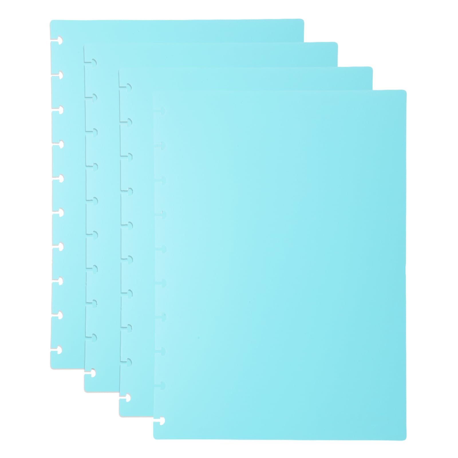 PATIKIL 2 Set Discbound Notebook Cover, 10 x 7.1 B5 Letter Size PP Disc Planner Cover for Notebook Planner Office Product, Green