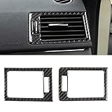 2 STÜCKE Auto Armaturenbrett Rechts und Links Air Outlet Frame Carbon Dekorative Aufkleber für Mercedes-Benz W204