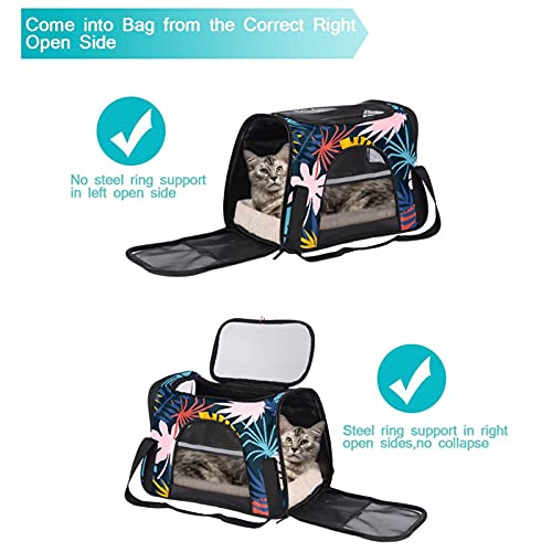 Sac de transport pour animal pliable au design tropical multicolore - 6