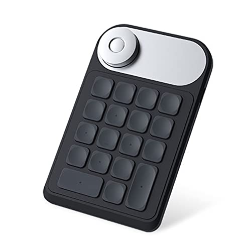 Mini Keydial Keyboard, 2.4 GHz Wireless One Handed Shortcut Keys