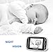 HelloBaby Video Baby Monitor with Camera and Audio | Keep Babies Nursery with Night Vision, Talk Back, Room Temperature, Lullabies, 960ft Range and Long Battery Life