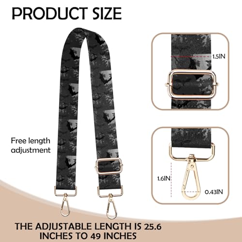 Image of Purse Strap Crossbody Shoulder Straps Adjustable Replacement 1.5 inch Wide for Women Girls Bag Cute Aesthetic