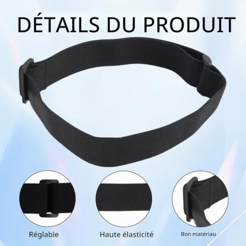 Vidsmow 2 PCS Sangle de Lampe Frontale, Bandeau Élastique de Rechange Confortable pour De Nombreux Modèles De Lampes Frontales, Accessoire Durable et Pratique – vue 3