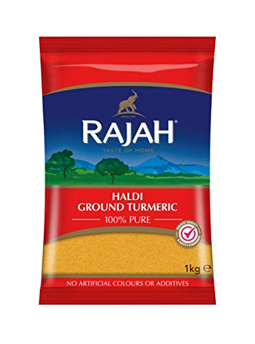 Rajah Spices Haldi Ground Turmeric | Holud | Haldi | Haldar | Haladi | (1kg)