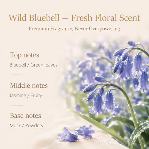 Image of Hanging Car Air Freshener Wild Bluebell Adjustable Fragrance Control 4Pack