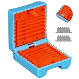 BAOSHLA A-1233 1.2-3.3mm Replaceable blade Cable Tube Slitter Fiber Optic Mid Span Cable Cutting Tool Jacket Tube Slitter Loose Tube Buffer Tube Stripper Stripping range 1.2-3.3mm with 12pcs blade