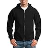 Generisch Men's Hoodie L with Zip, Long Sleeve, Fleece, Full Zip, Hoodie with Pocket, Sweatshirt with Zip for Men, black, S #2