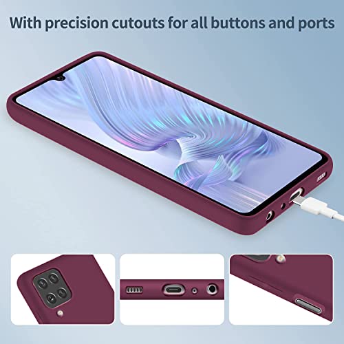 Image of DIZORO Liquid Silicone Soft Back Cover Case for Mi Redmi Note 9 Pro /Redmi Note 9 Pro Max /Note 9 Pro Max /9S /Poco M2 Pro /Redmi Note 10 Lite [Wine]