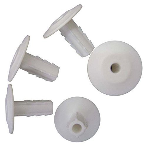 Coaxial Cable Feed Thru Wall Bushing RG6 RG59 White 100 Pack 7/16