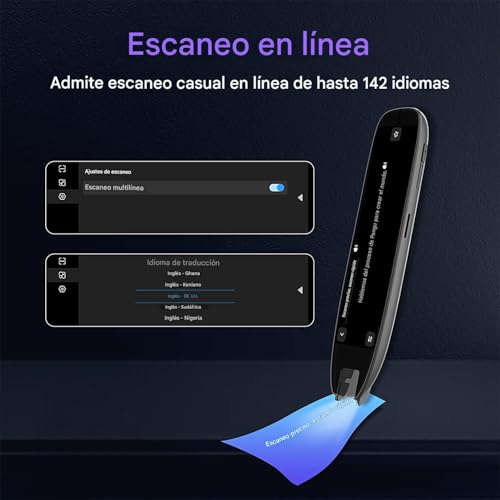 Lápiz lector digital e intérprete asistente sin internet para apoyo escolar 4