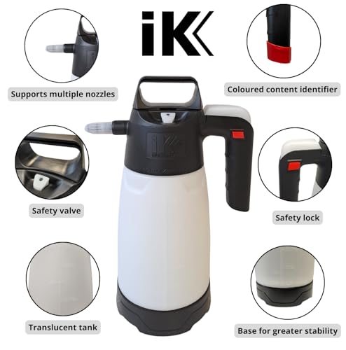Image of IK Multi Pro 2 360º - Acid-Resistant Pump Sprayer - 360º Spray System - Translucent Tank - Wide Filling Mouth - Safety Valve - 50 oZ Pressure Sprayer