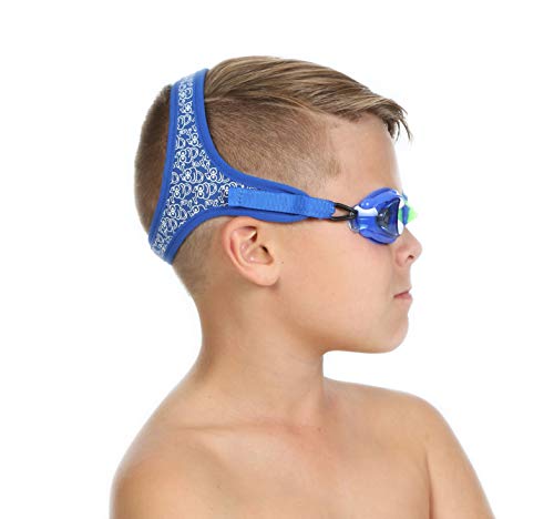 Frogglez Kids Swim Goggles with Pain-Free Strap | Ideal for Ages 3 –