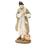  Holyart Berger avec flûte résine Peinte 12 cm Gamme économique Landi