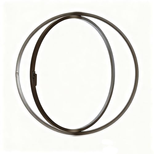 Finestra Rotonda A Giroletto,Finestra Seminterrato,oblò Rotondo,Finestre Di Ventilazione Girevoli A 360°,Per Bagno,Camera Da Letto,Soggiorno(Black1,100cm/39.4in)