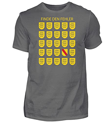 T-Shirt Haut de Gamme Finde den Fehler Gris S en Coton