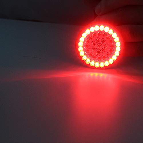 ZYTC 2" LED Turn Signals w/Brake Running Light Bullet Style Rear 1157 LED Turn Signal Kit for Harley Davidson
