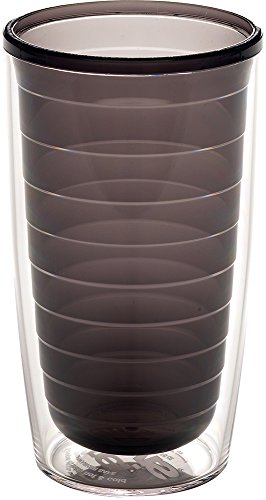 Hottest Sale Tervis Made in USA Double Walled Clear & Colorful Tabletop Insulated Tumbler Cup Keeps Drinks Cold & Hot, 16oz, Quartz