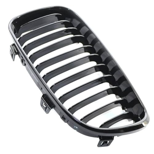 Calandre avant pour BMW E81 E87 E82 E88 double pont haricot noir mat - 4