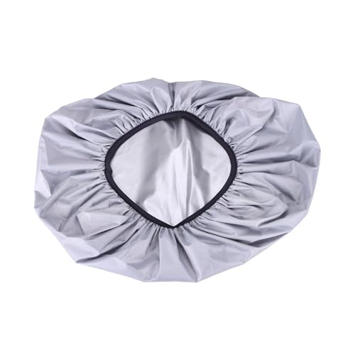 Dickly 【2025新登場】前カゴカバー 雨よけ 防水生地 日焼け防止 自転車バスケットレイン レイン アクセサリー (シルバー, L)