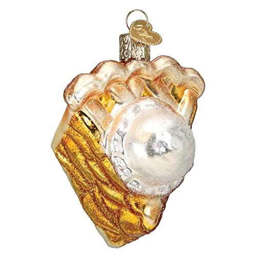 Old World Christmas Apple Pie a la Mode Glass Blown Ornament for Christmas Tree, Handcrafted Holiday Decoration, Ice Cream Collection