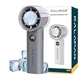 KALAMAN Ventilador portátil de mano con enfriador de hielo, mini Y potente [más de 12000 RPM] ventiladores de bolsillo