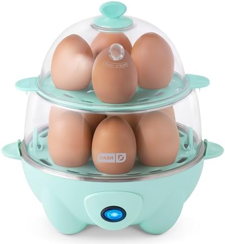 Dash Deluxe Egg Cooker - Boiler, Poacher & Steamer - Includes Mea...