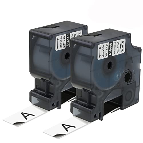 Aonomi a18445 Labels Replace for DYMO Rhino 18445 3/4