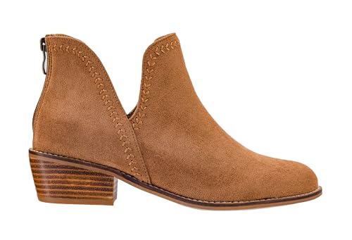 Corkys Footwear Bluffin Bootie, Stylish Bootie with Cushioned Insoles For All Day Wear, A Full Heel Zip For Easy On and Off, and Stitching Along The Upper For Character2