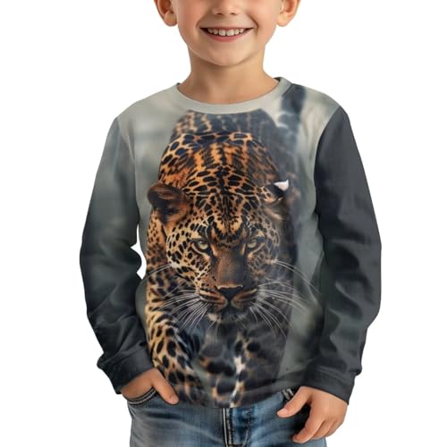Image of Uourmeti Long Sleeve Tops for Boys Graphic T Shirts Teen Girls Active Pullover Tees