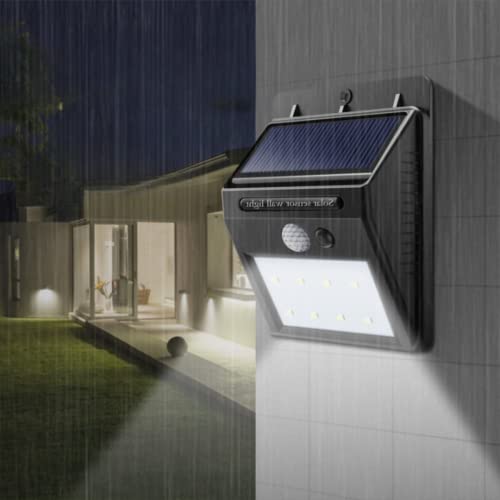 Lâmpada Luminária Solar Led de Parede com Sensor de Presença Energia do Sol Econômica 30 Leds Ilumin