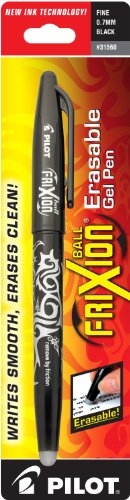 Image of Pilot FriXion Ball Erasable Gel Pen, Fine Point, Black Ink (31560)