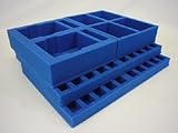 KR Multicase - Caja de aluminio estándar con bandeja para caballeros grises: 2 chimeneas, 4 rinocerontes, 100 tropas. Adecuado para modelos de metal, resina o plástico. Juego de bandejas KR ID de referencia: WH40K-GK-B.