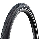 SCHWALBE Motion Big Apple 24x2.0 Urban E-Bike Tire with Addix Green Eco-Friendly Compound, RaceGuard Puncture Protection, Wet Weather Traction, Low Profile Tread for Commuting & All-Terrain Cycling