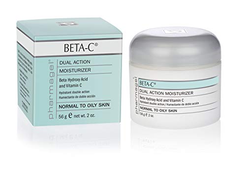 Pharmagel Beta-C Dual Action Moisturizer Normal to Oily Skin | Brightening and Smoothing Face Moisturizer | Pore Minimizer & Rejuvenation - 2 oz.