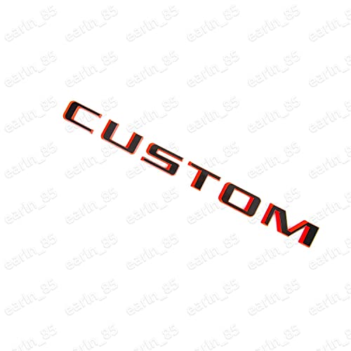 Image of 1Pc 2019-2023 Silverado 1500 Tailgate Custom Letter Logo Emblem 3D Badge Nameplate Replacement for Silverado (Red Black)