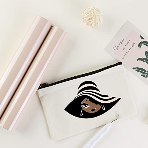 Image of Tintnut Pale Peach Heat Transfer Vinyl - 10 inches x 6ft Nude Bundle Brown Iron On Vinyl for T-Shirts DIY