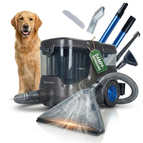 Sommertal HYDRO 9000 MAX Waschsauger | 1.000W, 20 kPa | Teppichreiniger & Polsterreiniger mit integriertem Dampfsauger und Nasssauger-Funktion für Teppich, Sofa, Auto-Innenraum & Matratzen