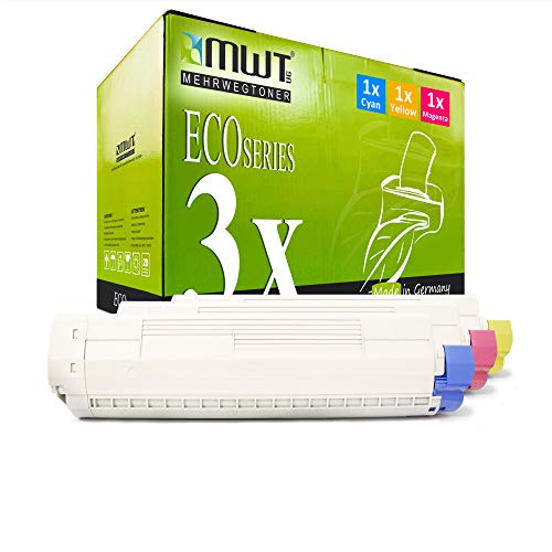 3x MWT Cartuccia compatibile per Oki ES8451CDXN ES8461CDTN ES8461DN ES8451plus ES8461MFP ES8461CDXN ES8461 ES8451 ES8451CDTN sostituisce Colore