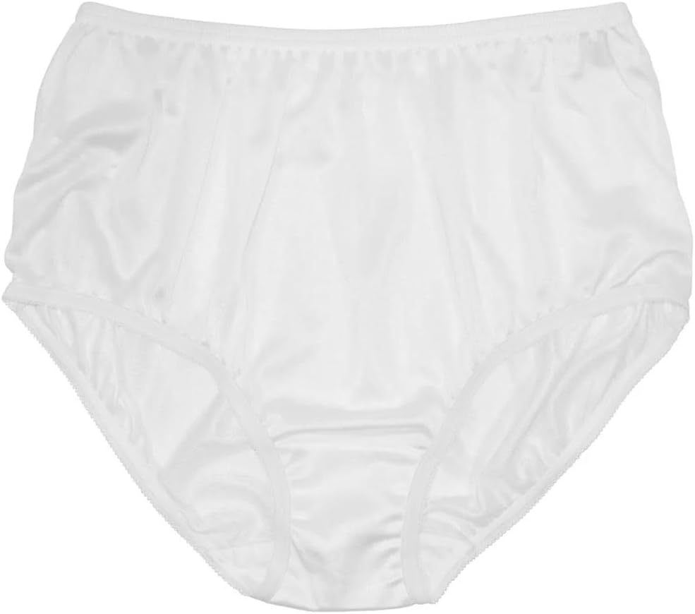 Teri Women's 331 Plain Jane Classic Nylon Silky-Smooth Lightweight Breathable Full Coverage Brief Panty - 4 Pack - Image 3
