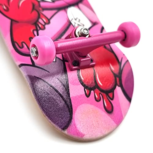 SPITBOARDS Fingerboard Bearing Wheels, CNC Polyurethane, Set of 4 Wheels, Finger Skate Wheels, Wheels (White)