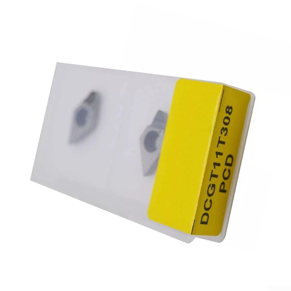 DCGT11T308 Inserti PCD CNC per Finitura Alluminio Metalli Non Ferrosi - Confezione da 2