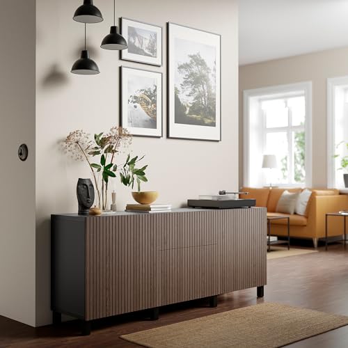 Façade de tiroir BJÖRKÖVIKEN chêne teinté marron 60x26 cm ProTuning