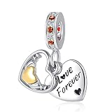 QeenseKc Evil Eye Claddagh Colgante Charm Buena Suerte Corazón Amor Oro Grano Para Pandora Pulsera, Cristal Diamante de imitación, Cristal sintético,