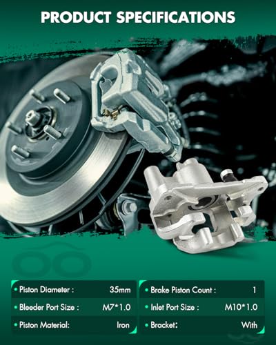 Image of SCITOO - Rear Right Brake Caliper Assembly For Lexus,For Toyota | Models - For Camry 2000 2001,For ES300 2000 2001 19B2610