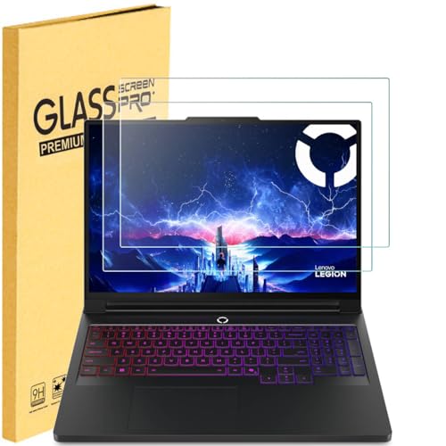 2 Pack Tempered Glass Screen Protector for Lenovo Legion 5 Pro/5i Pro, Legion Pro 7/Pro 7i(Gen 8/9/10)16 inch & Lenovo Legion 7/Legion 7i, Legion 16 inch Laptop 9H Ultra Clear Scratch Resistant by MUBUY-GOL - Used condition - US$16.00